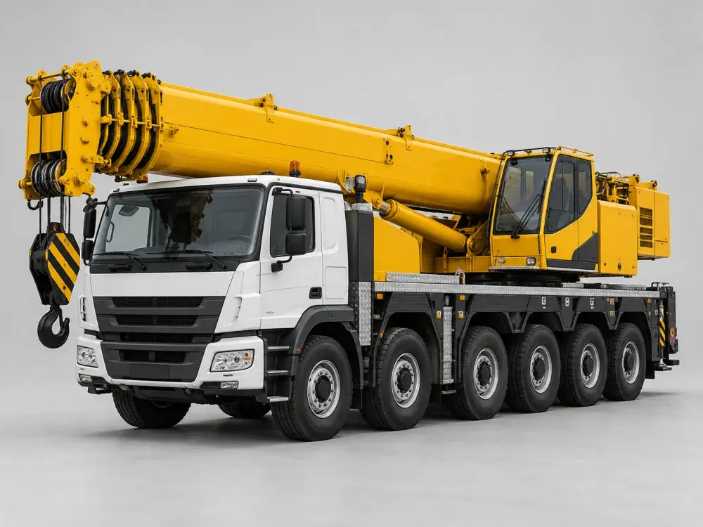 Hình minh họa heavy crane — thiết bị vàng và than đậm