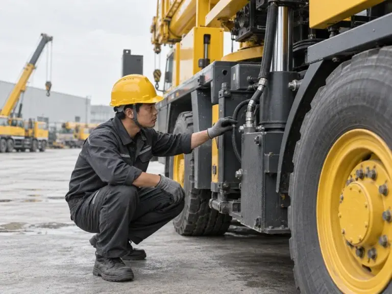 Bảo dưỡng xe cần cẩu đúng cách giúp tăng tuổi thọ thiết bị